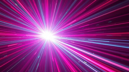 Laser Beam Burst -  3D Render