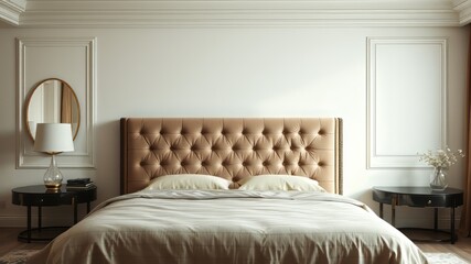 Luxurious Neutral Bedroom, Sophisticated Tranquility