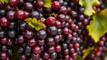 Fototapeta premium Majestic Grape Clusters, High-Resolution Photo, Delicious Grapes