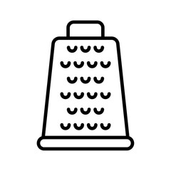 cheese grater icon Flat illustration sign