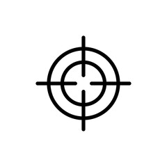 Focusing icon Flat illustration sign