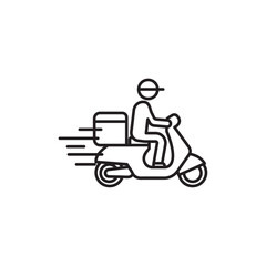 Fototapeta premium Food delivery icon Flat illustration sign