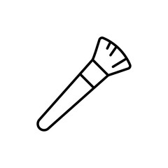 Makup brush icon Flat illustration sign