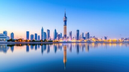 Obraz premium City Skyline at Dawn