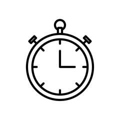 Pocket watch icon Flat illustration sign