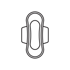 Sanitary pad icon Flat illustration sign