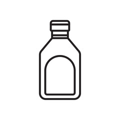 Sauce bottles icon Flat illustration sign