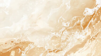 Abstract light brown and white flowing watercolor background with bubbly textures
