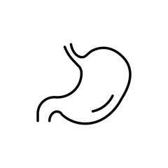 Stomach icon Flat illustration sign