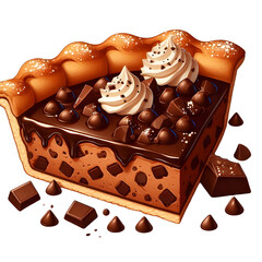 chocolate cake with nuts