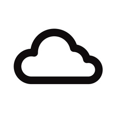 Cloud on transparent background