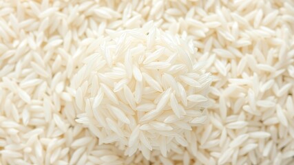 Fototapeta premium Pristine White Rice Close-Up - High Resolution Food Photography