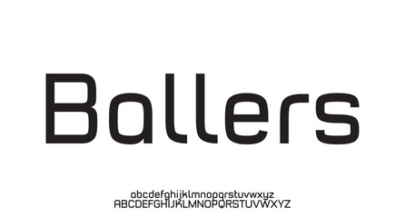 Modern minimal abstract alphabet fonts. Typography technology, electronic, movie, digital, music, future, logo creative font. vector illustration
