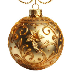 gold christmas ball
