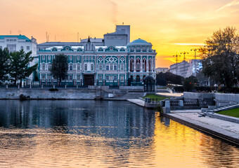 The Sevastyanov House was built in Yekaterinburg in the 19th century.