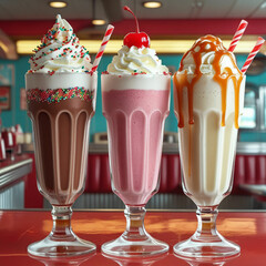 Classic Milkshake Trio