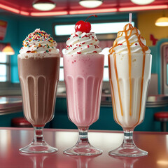 Classic Milkshake Trio