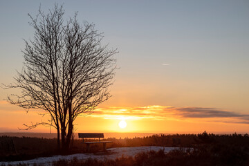 Brunsberg in der Heide Sonnenaufgang 