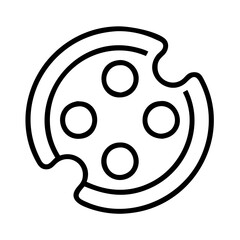 cookie cutter icon, cookie cutter line art - simple line art of cookie cutter, perfect for cookie cutter logos and icons and themed design 