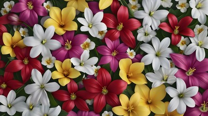 A Vibrant Display of Springtime Blooms