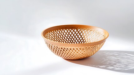 Handmade versatile basket crafted with care contemporary design minimalistic environment artistic perspective