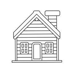 wooden house icon 