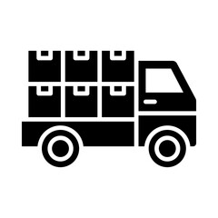 Goods Transport glyph icon
