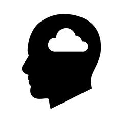 Knowledge storage icon on transparent background 