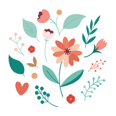 floral background with flowers