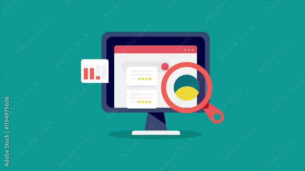 Aufkleber search engine ranking, seo optimization, business location and website address link and click rate a