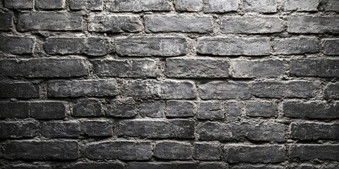 Fototapeta premium Aged gray brick wall texture with rustic charm featuring a weathered surface and subtle shadows creating a classic ambiance for backgrounds