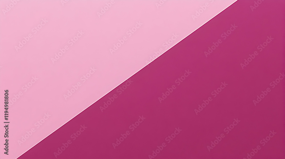 Poster abstract background with a diagonal split between light pink and deep magenta. ideal for presentatio