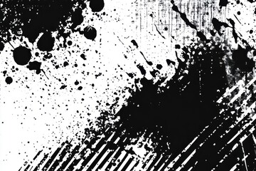 Subtle monochrome vector texture featuring halftone visuals and dynamic splashes for creative projects and artistic designs