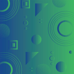 Green realistic abstract minimalist background with modern color gradient