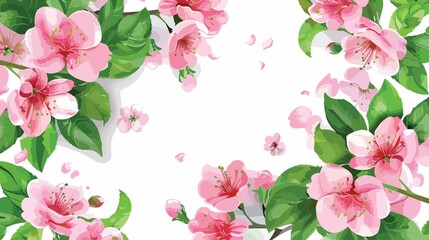 Vibrant Springtime Blossoms in Fresh Green Outdoors