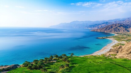 Obraz premium Serene Coastal Landscape