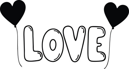 Obraz premium Valentine's Day T-Shirt Design.