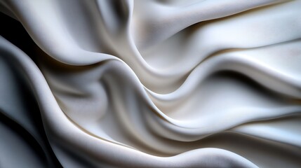 Fototapeta premium Elegant Draped Fabric: A Study in Texture and Light