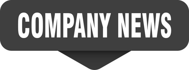 company news sticker. company news sign on transparent background