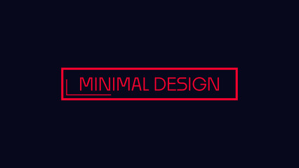Minimal Text Animation