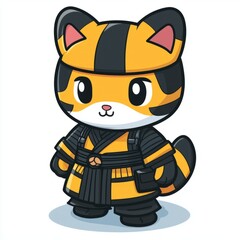 Obraz premium Adorable Raccoon Character Wearing a Stylish Outfit