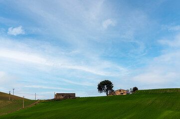 Obraz premium val d'agri, basilicata: spring countryside landscape