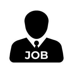 Job candidate, post, employee icon on transparent background 