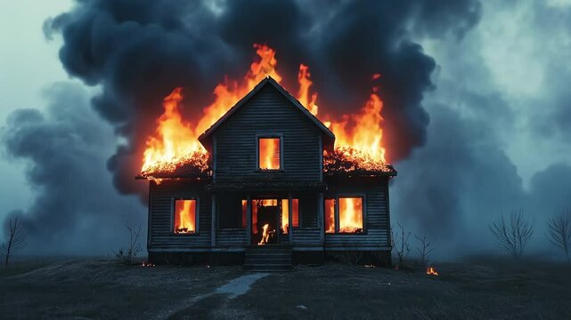 fire in the house,danger