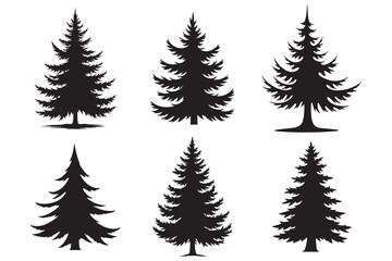 Pine Tree Vector Set