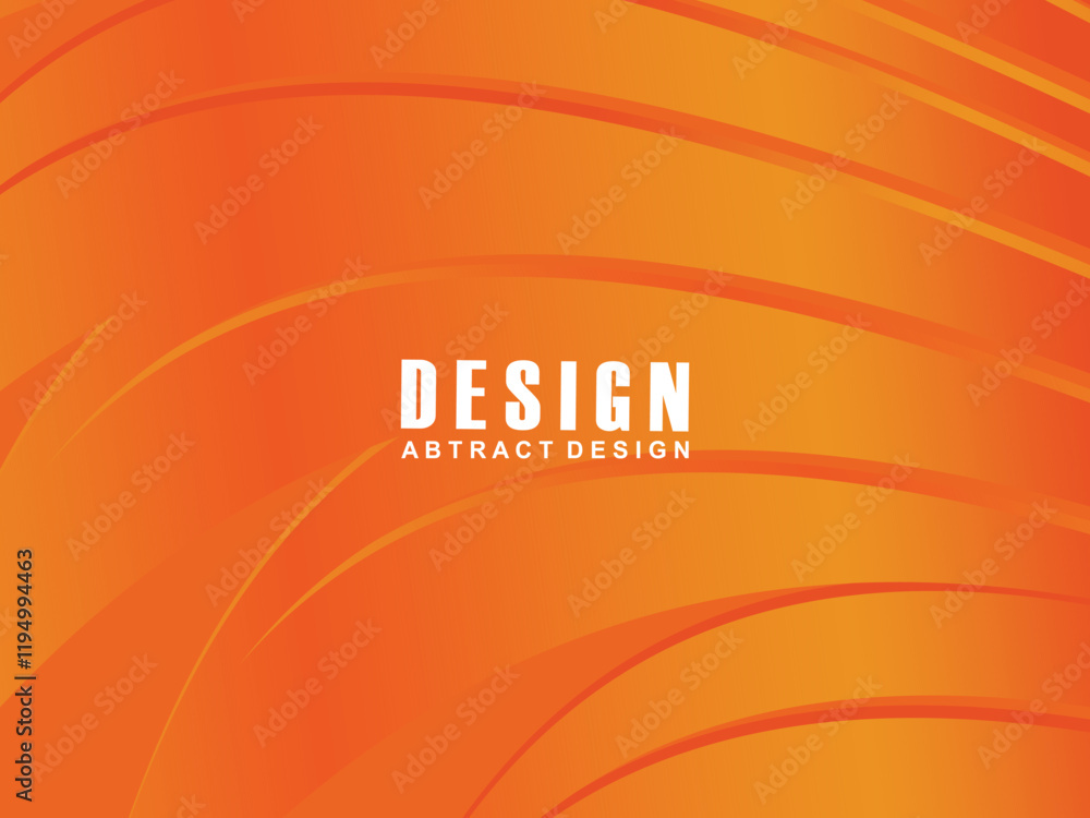 Fototapete abstract modern orange gradient wave background overlapping text space. modern concept. vector illus