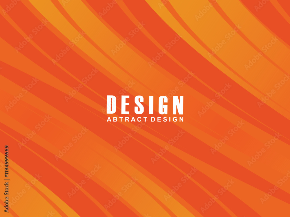 Fototapete abstract modern orange gradient wave background overlapping text space. modern concept. vector illus
