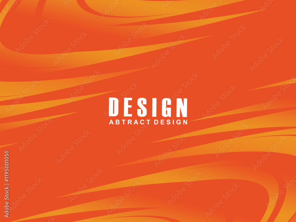 Fototapete abstract modern orange gradient wave background overlapping text space. modern concept. vector illus