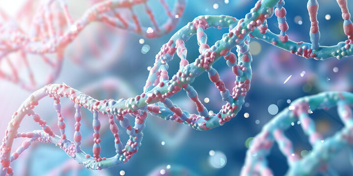 Digital Rendering of DNA Double Helix Structure