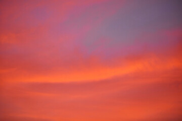 Low angle view of vivid sky during sunset